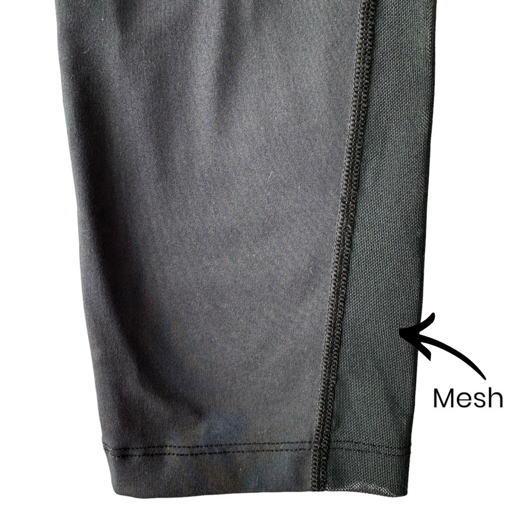 NIKE WOMENS DRI-FIT BLACK MID-RISE 7/8 MESH-PANELLED LEGGINGS IN SIZE US S - Picture 5 of 16